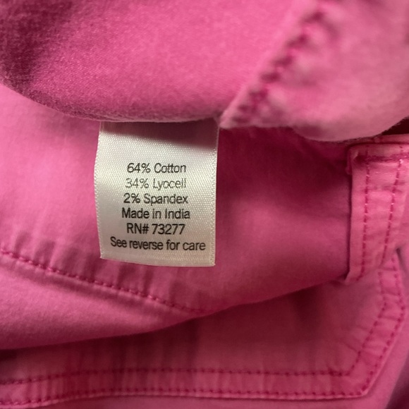 LC Lauren Conrad Women's Plus Size 26W Pink Super High Rise Wide Leg Crop Pants - Picture 8 of 11